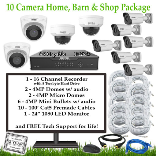 10CamFarmHomeBarnShop 1 510x510 - 10 Camera Home, Barn & Shop Package